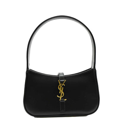 Saint Laurent Le 5 A 7 Leather Black Shoulder Bag