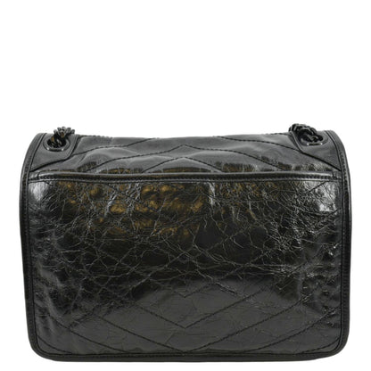 Saint Laurent Niki Leather Black Shoulder Bag Style 3