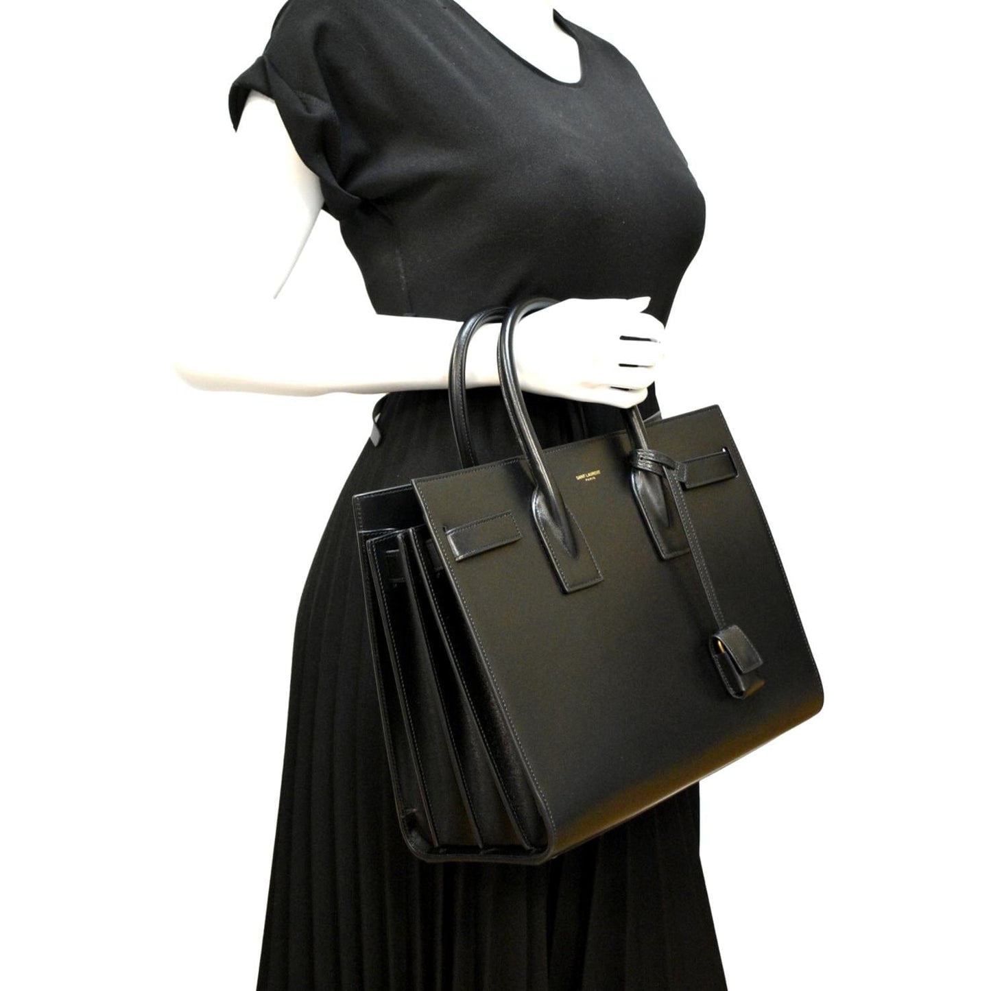 Saint Laurent Sac De Jour Leather Black Shoulder Bag Style 4