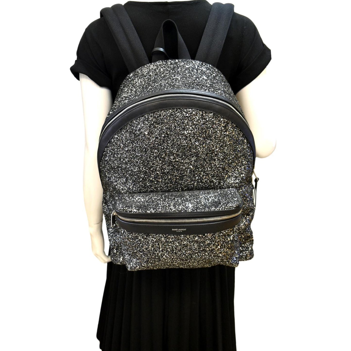 Saint Laurent Canvas Black Backpack Canvas