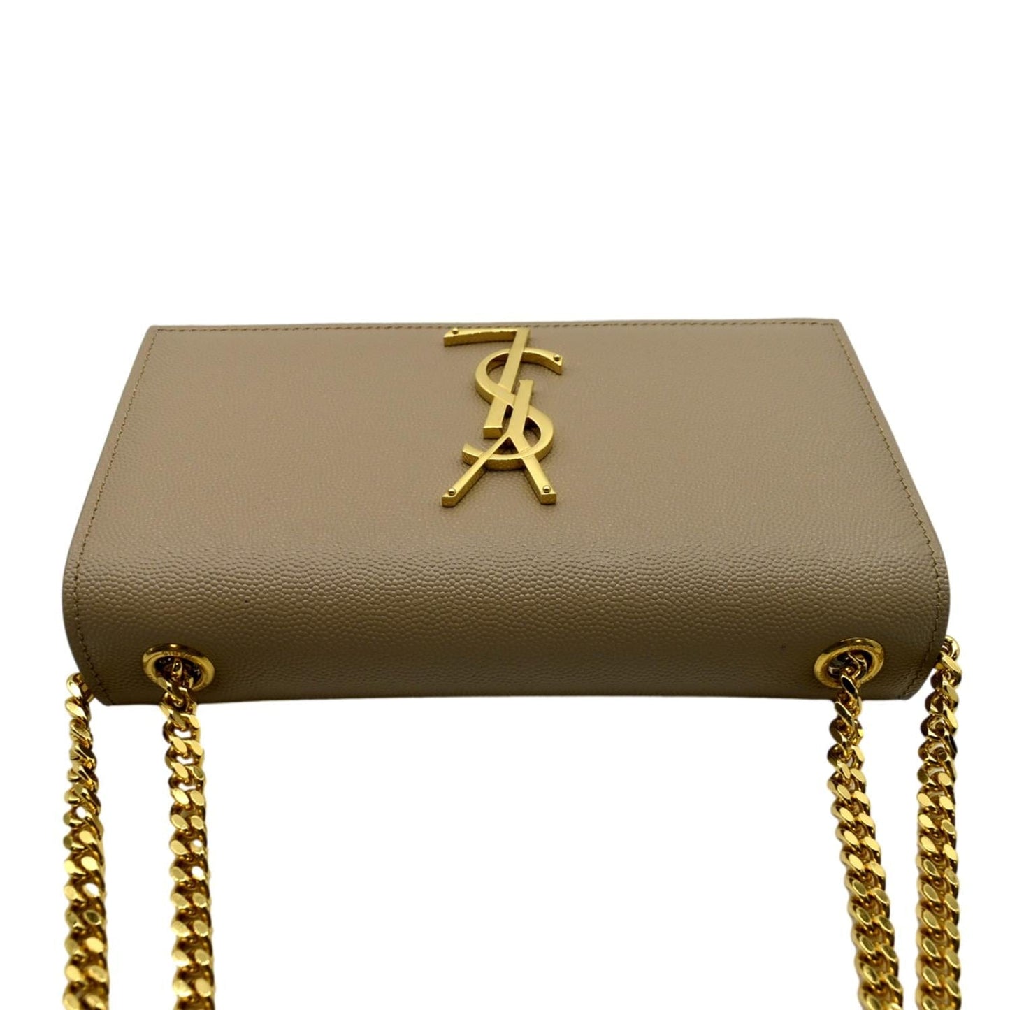 Saint Laurent Kate Leather Beige Crossbody Style 3