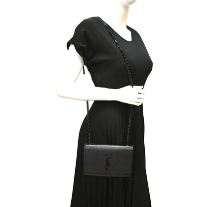 Saint Laurent Kate Leather Black Crossbody Style 15