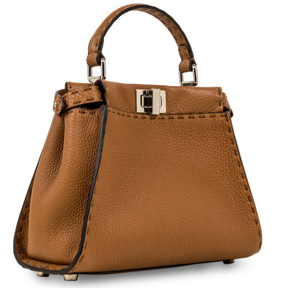 Fendi Peekaboo Leather Red Handbag Style 62