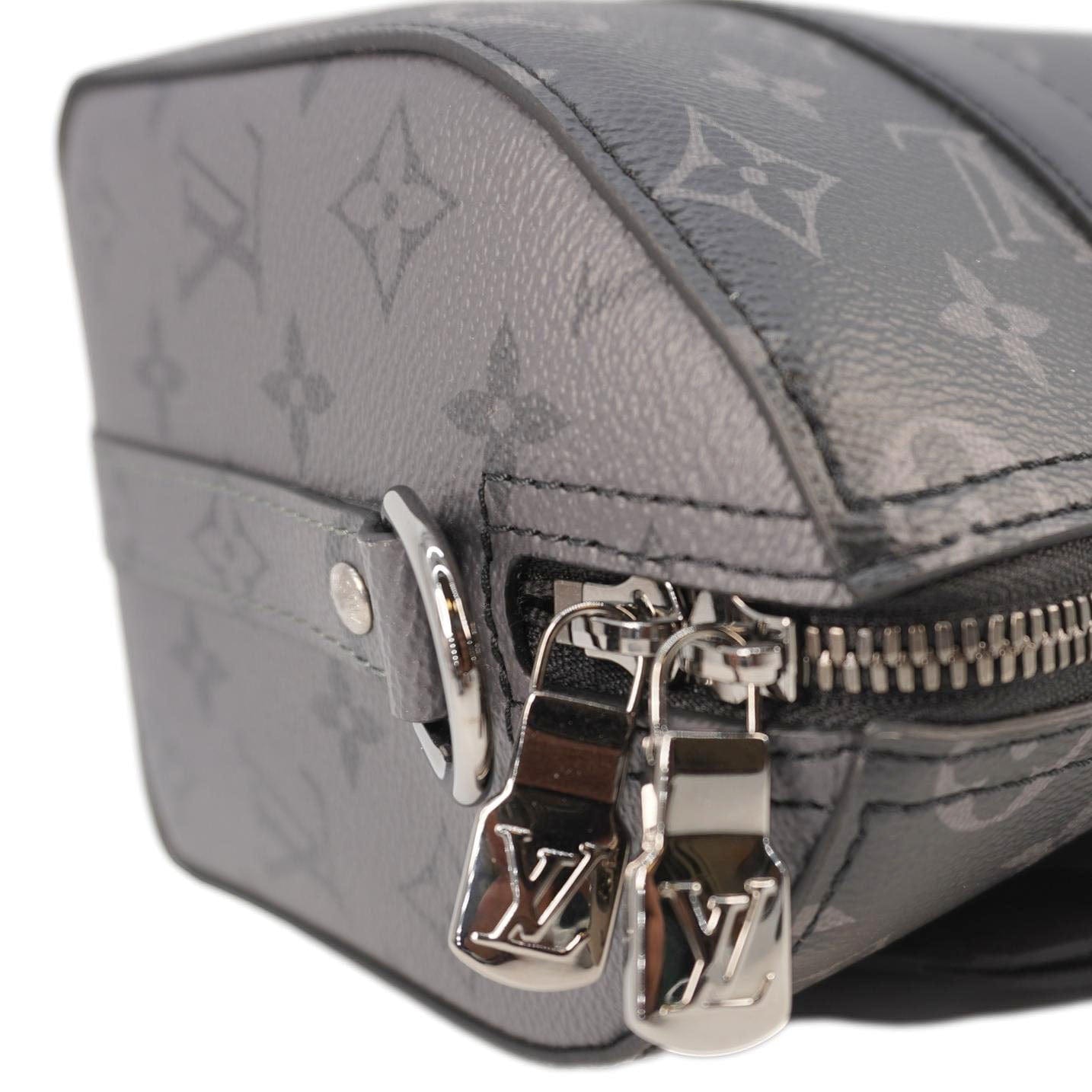 LOUIS VUITTON City Keepall Monogram Eclipse Travel Bag Black