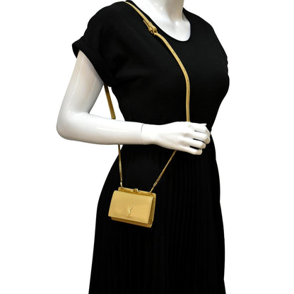 Saint Laurent Leather Beige Shoulder Bag