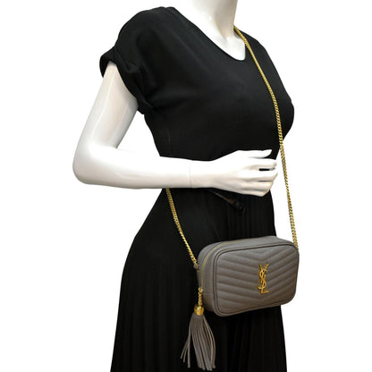 Saint Laurent Lou Leather Red Crossbody Style 9