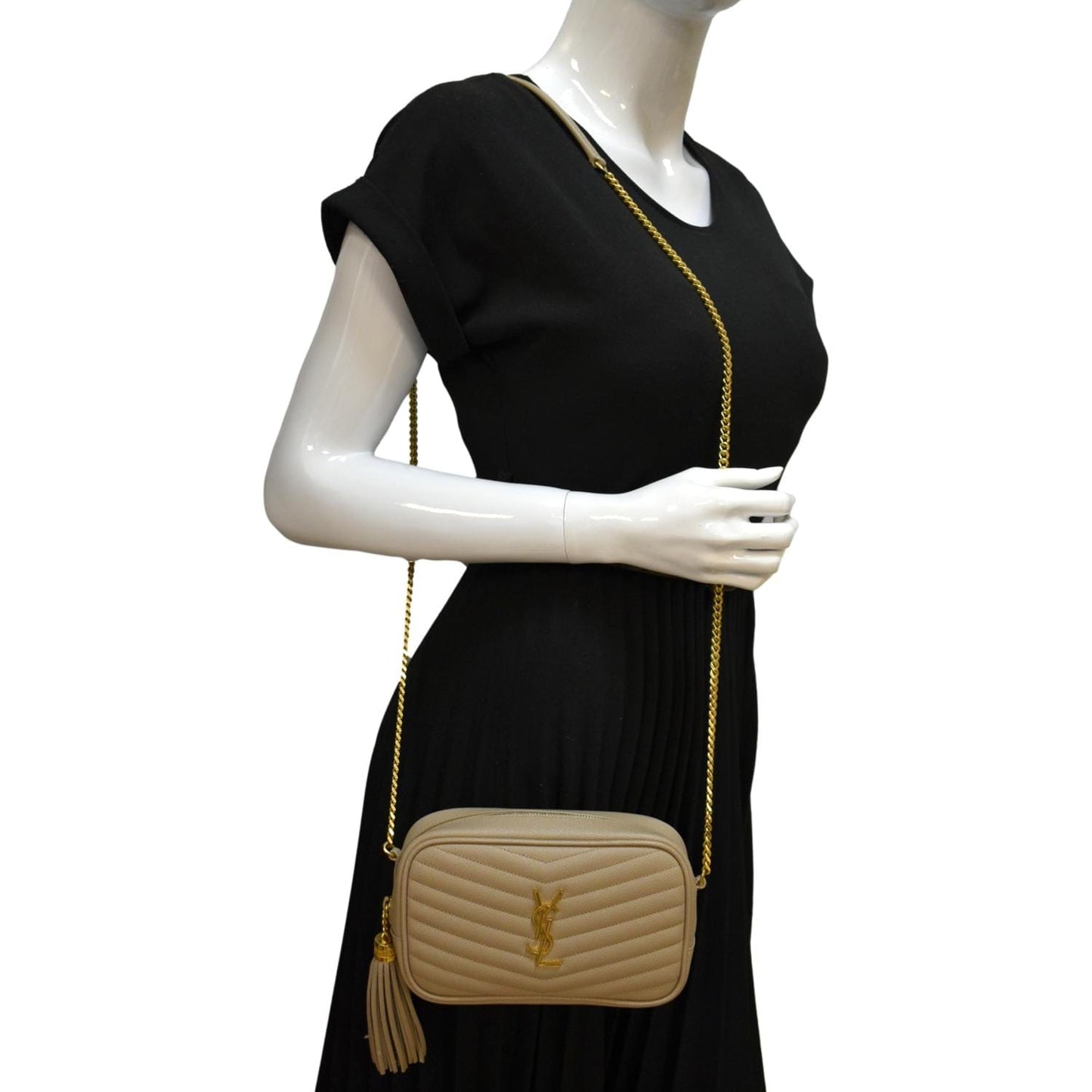 Saint Laurent Lou Beige Crossbody