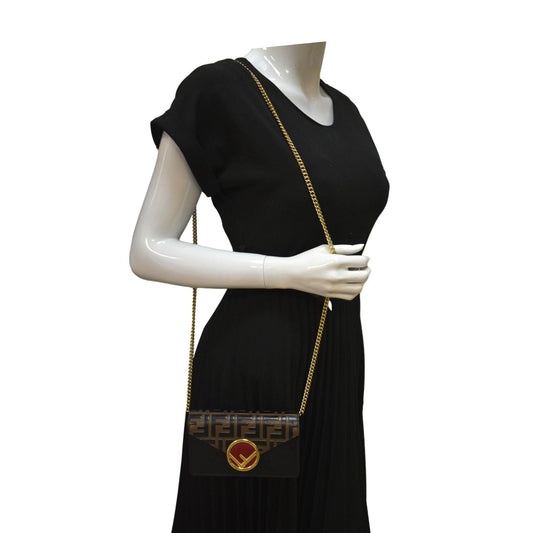 Fendi Luxury Leather Black Crossbody Style 3