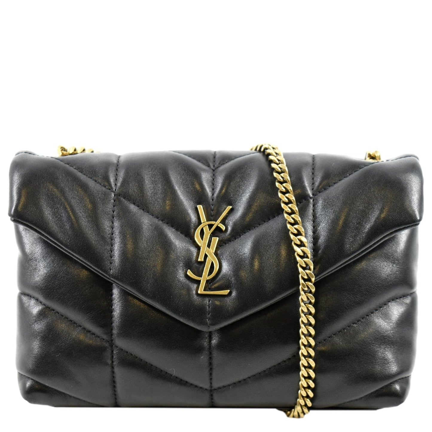 Saint Laurent Loulou Leather Black Crossbody Style 10