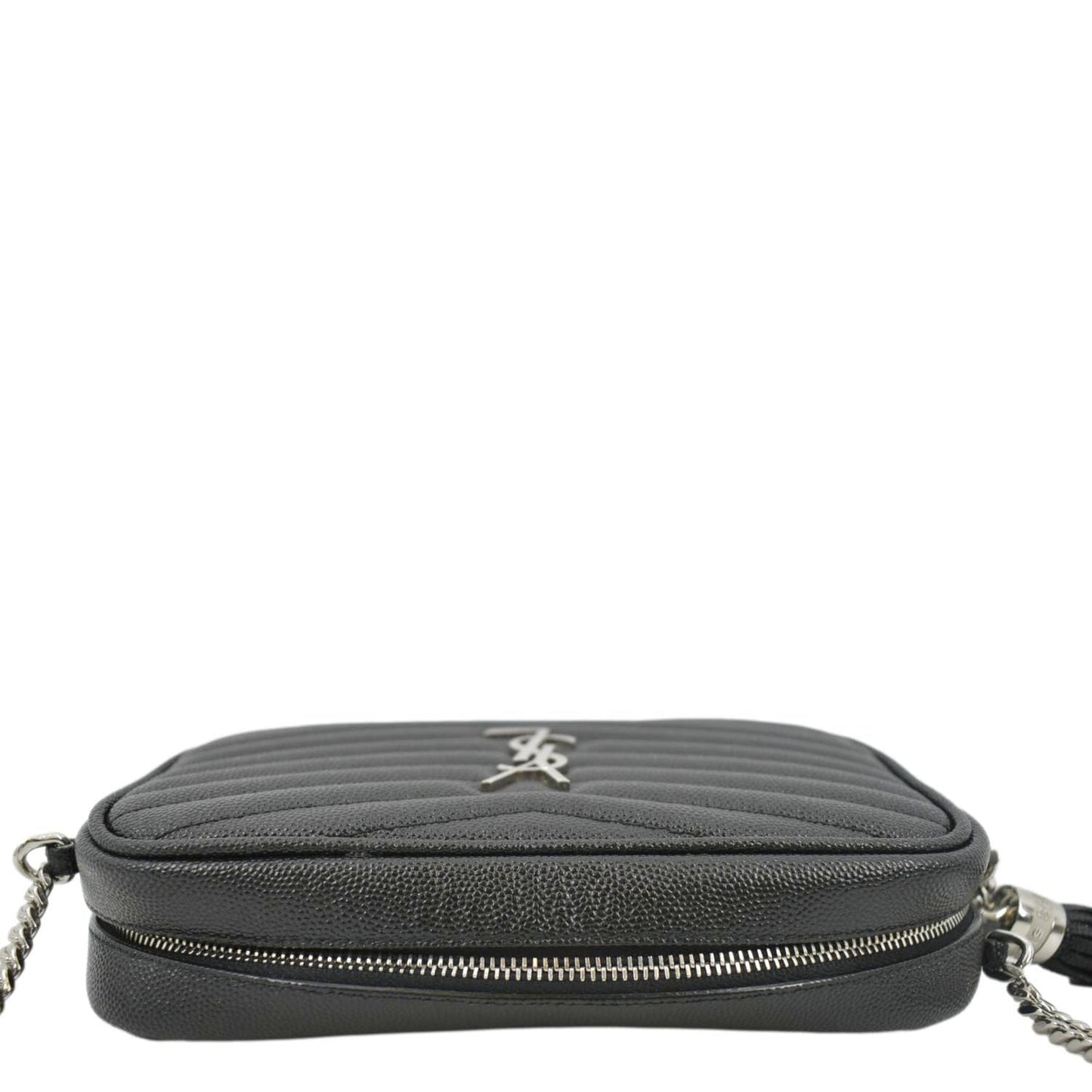Saint Laurent Lou Leather Black Crossbody Style 26
