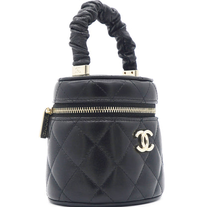 Chanel Black 22S Top Handle Mini Vanity Bag