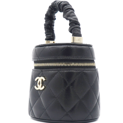 Chanel Black 22S Top Handle Mini Vanity Bag