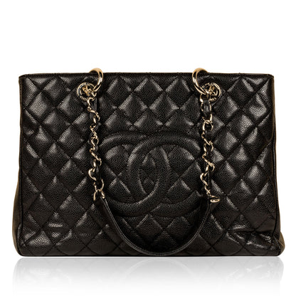 Chanel Timeless Caviar Black Tote Bag Style 35