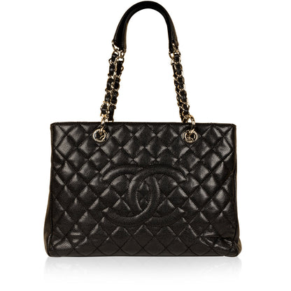 Chanel Timeless Caviar Black Tote Bag Style 35