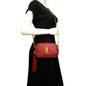 Saint Laurent Lou Leather Red Crossbody Style 11