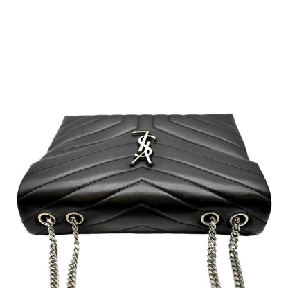 Saint Laurent Loulou Leather Black Shoulder Bag Style 8