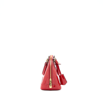 Louis Vuitton Alma BB Vernis Red GHW