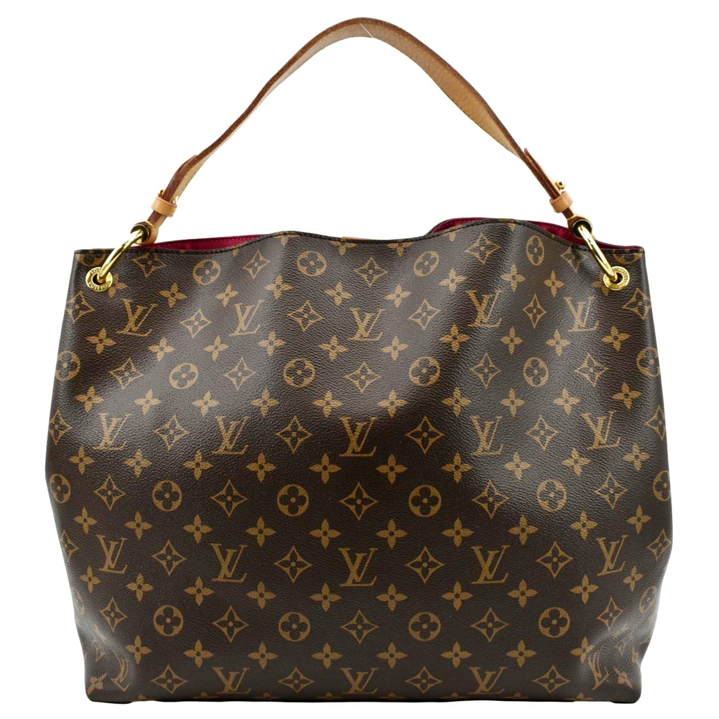 LOUIS VUITTON Graceful MM Monogram Canvas Shoulder Bag Brown