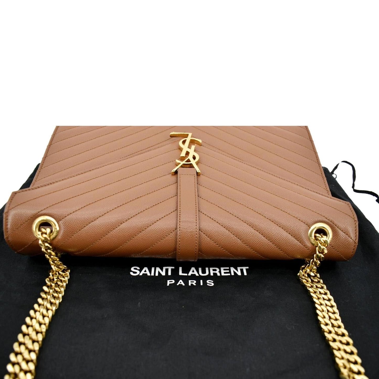 Saint Laurent Envelope Leather Red Shoulder Bag Style 10