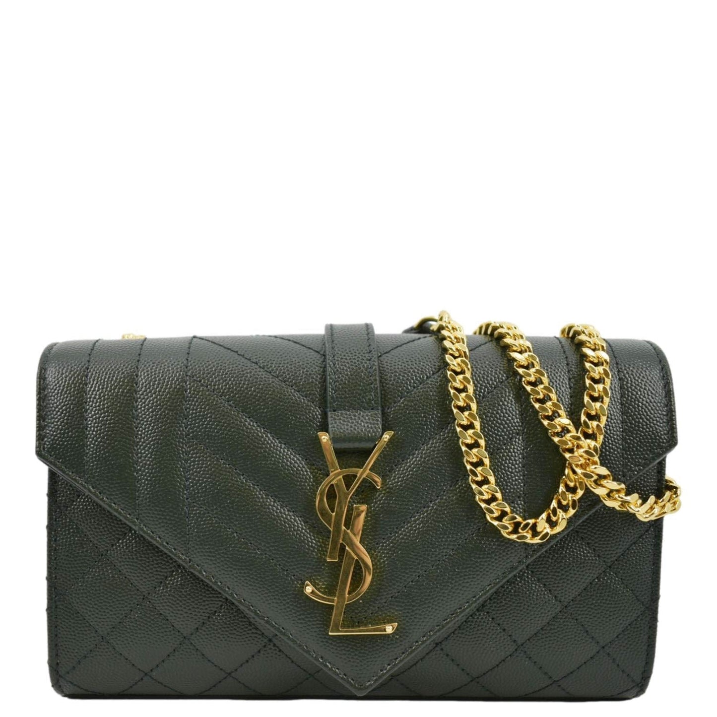 Saint Laurent Envelope Leather Red Shoulder Bag Style 12