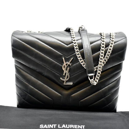 Saint Laurent Loulou Leather Black Shoulder Bag Style 8