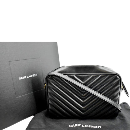 Saint Laurent Lou Leather Black Crossbody Style 21