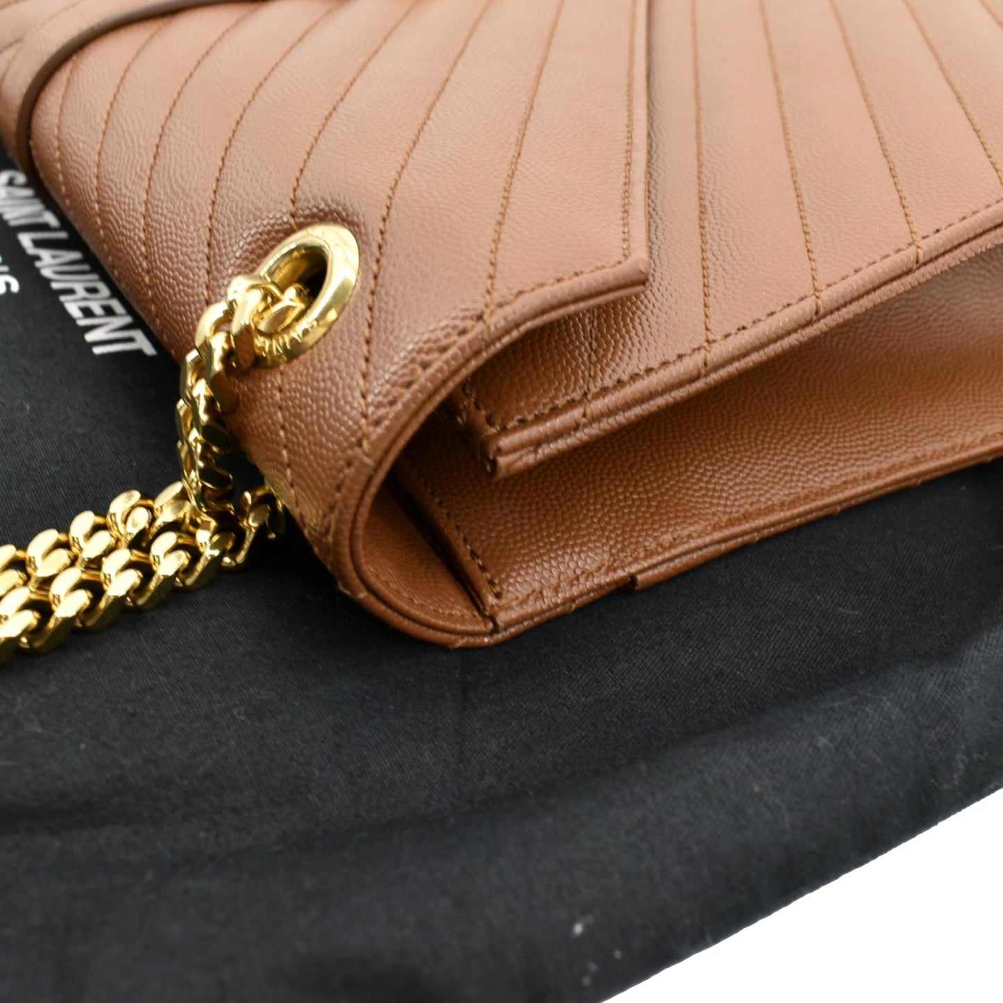 Saint Laurent Envelope Leather Red Shoulder Bag Style 10