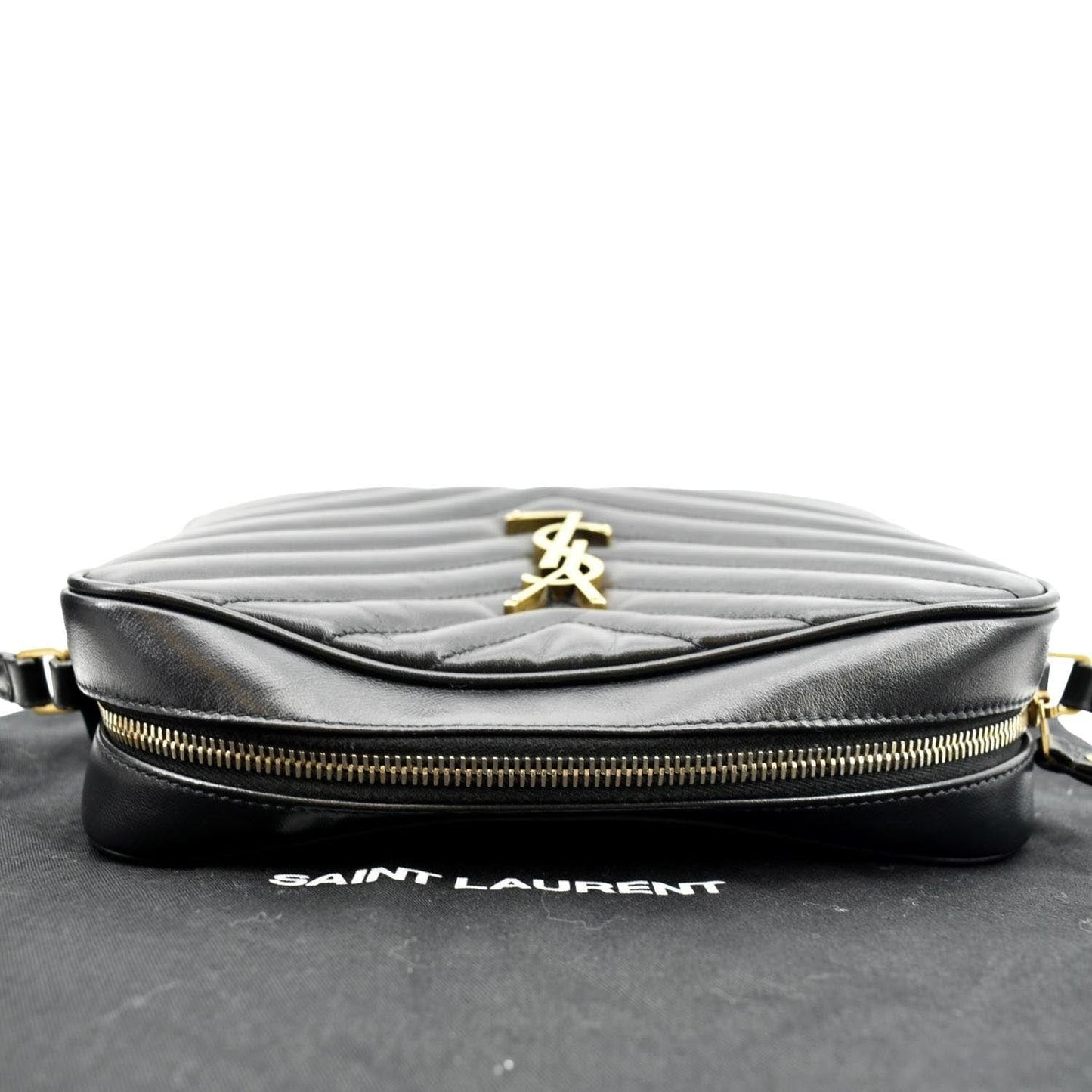 Saint Laurent Lou Leather Black Crossbody Style 21
