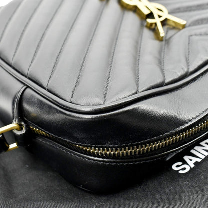 Saint Laurent Lou Leather Black Crossbody Style 21