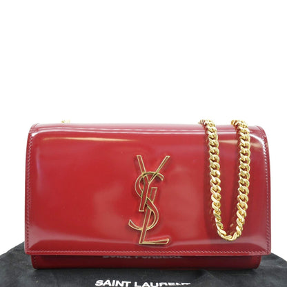Saint Laurent Kate Leather Red Crossbody Style 8