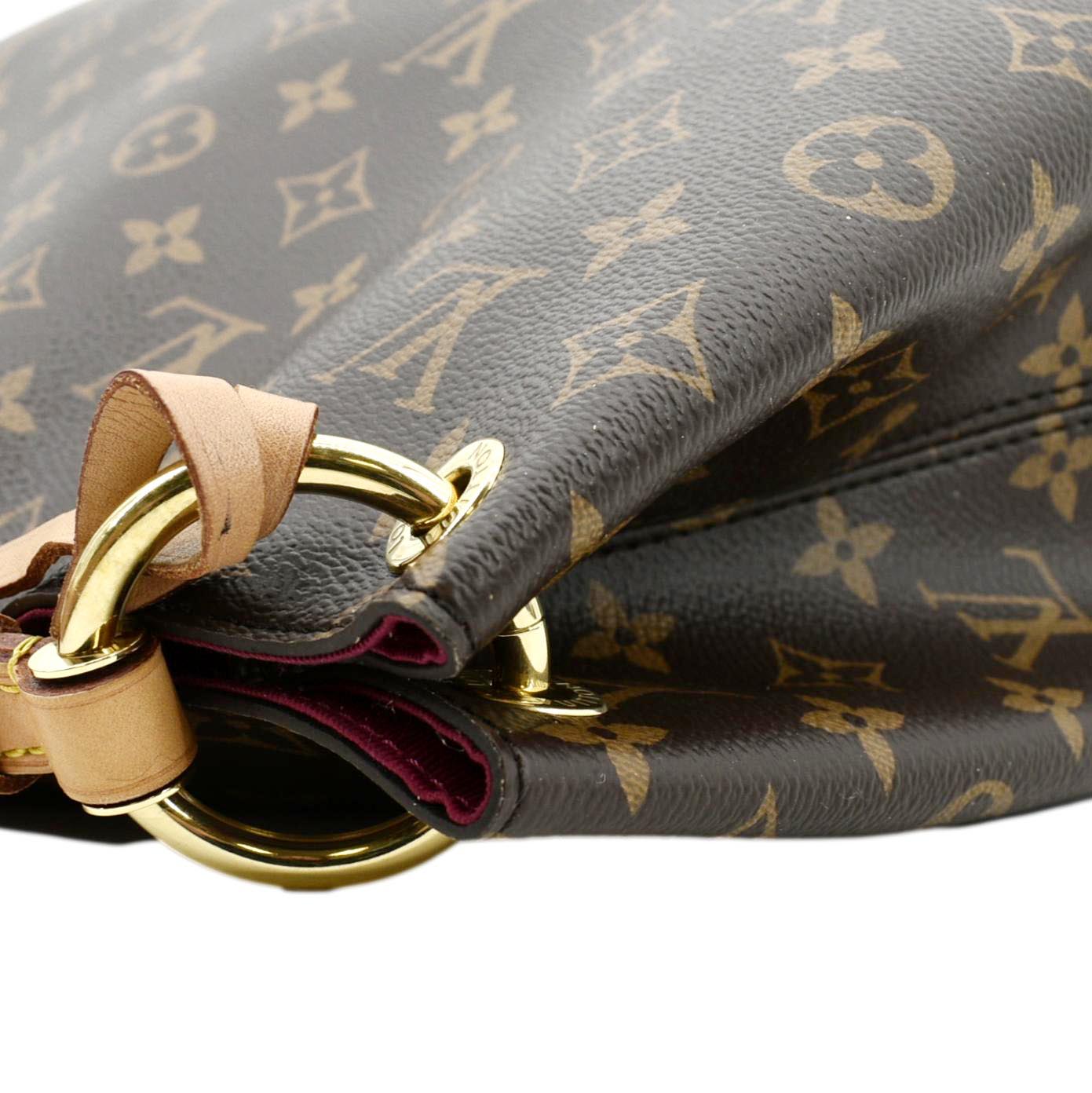 LOUIS VUITTON Graceful MM Monogram Canvas Shoulder Bag Brown
