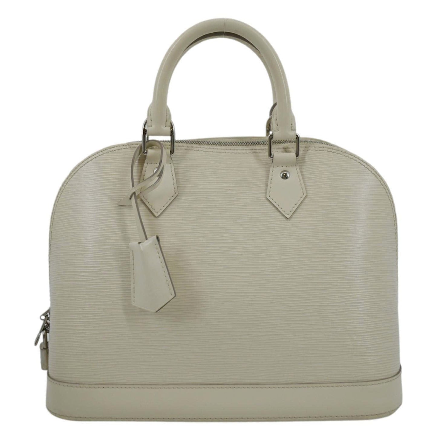 LOUIS VUITTON Alma PM Epi Leather Satchel Bag Ivory