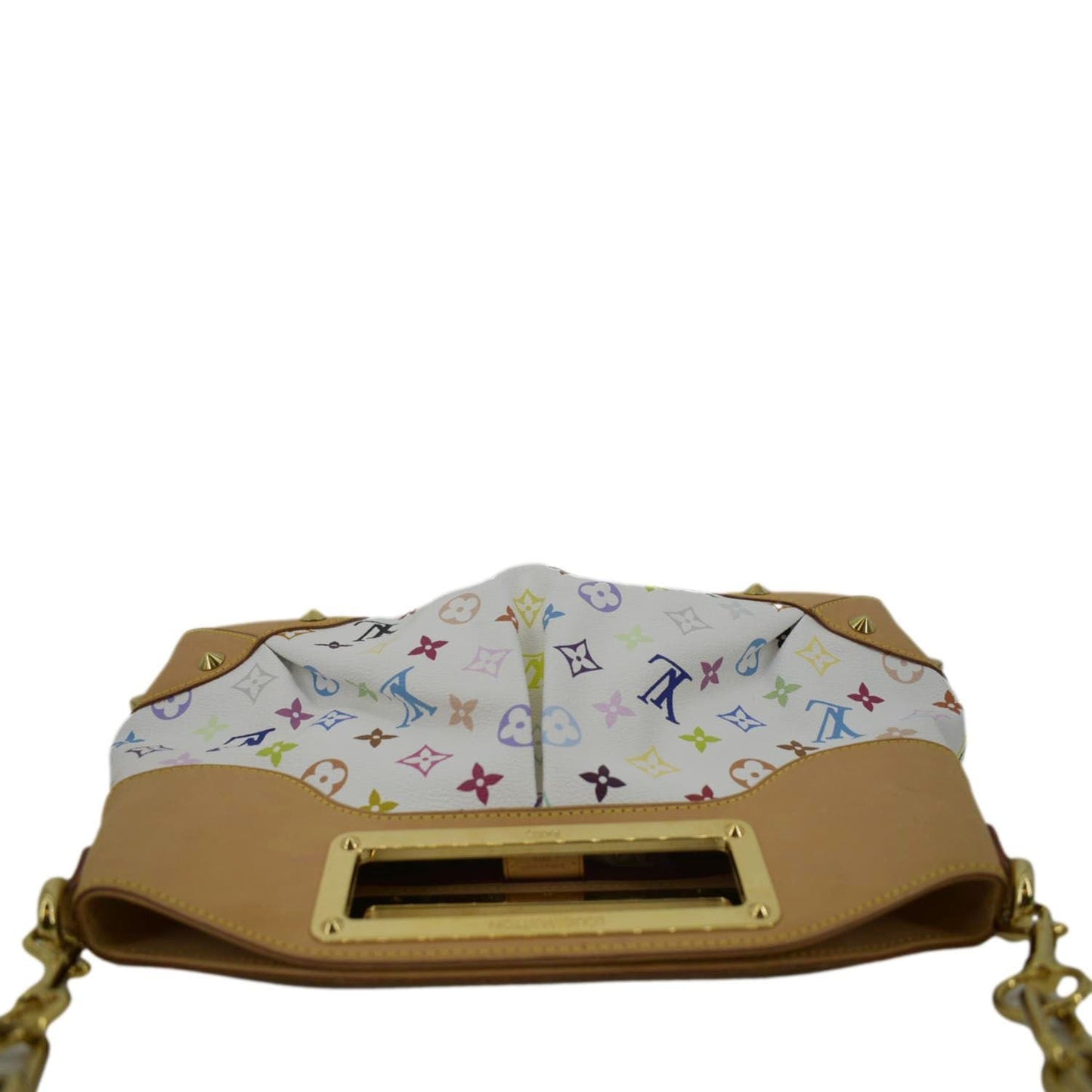 LOUIS VUITTON Judy GM Monogram Canvas Shoulder Bag White