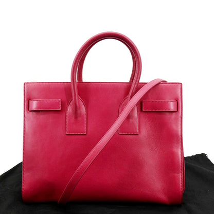 Saint Laurent Sac De Jour Leather Red Shoulder Bag Style 3