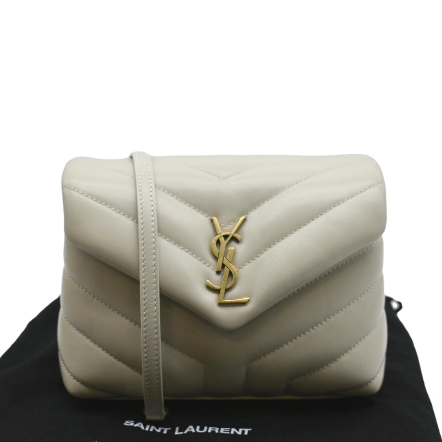 Saint Laurent Loulou Leather Red Crossbody Style 4