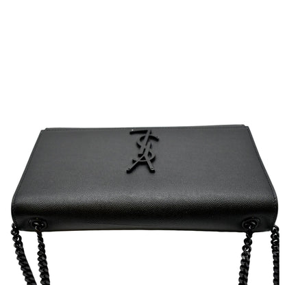 Saint Laurent Kate Leather Black Crossbody Style 17