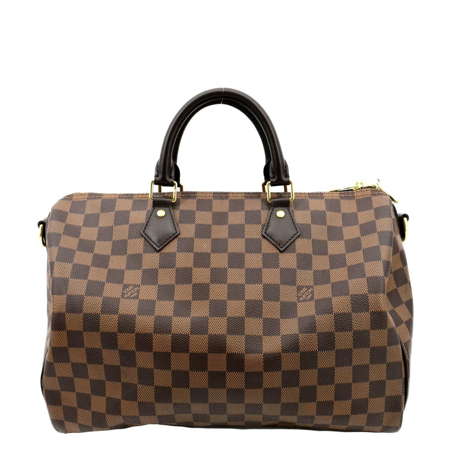 LOUIS VUITTON 35 Bandouliere Damier Ebene Shoulder Bag Brown