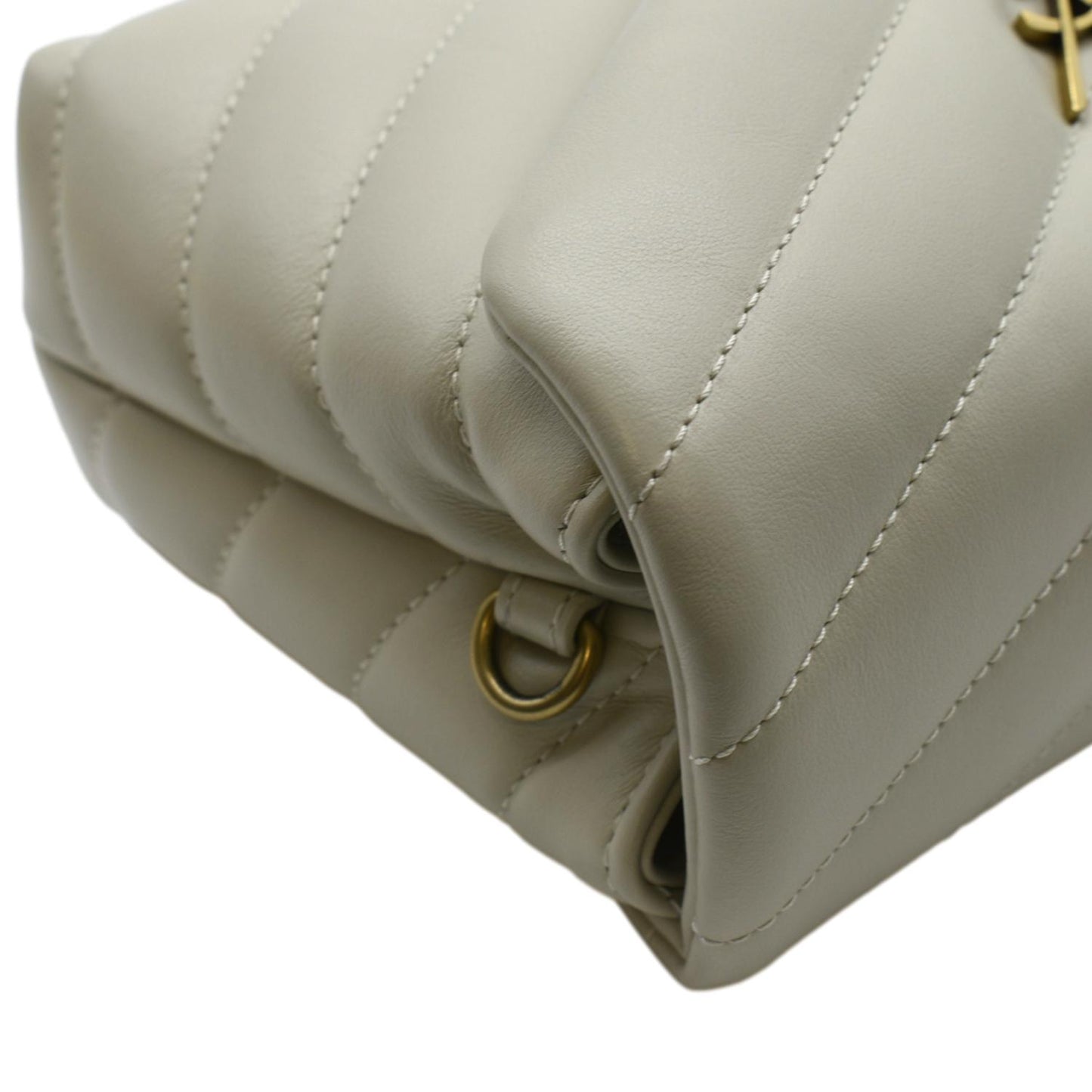 Saint Laurent Loulou Leather Red Crossbody Style 4