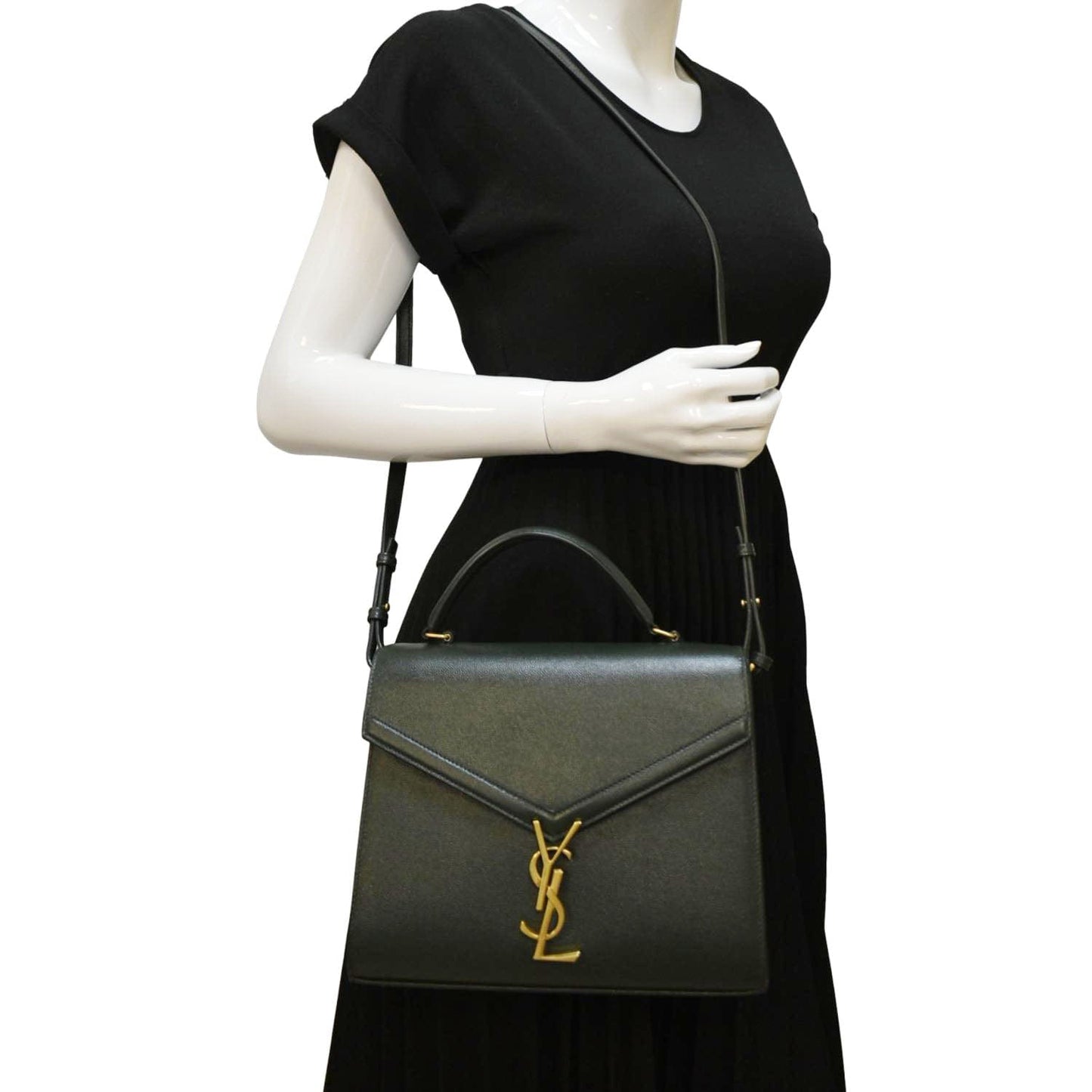 Saint Laurent Cassandra Leather Red Shoulder Bag Style 12