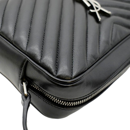 Saint Laurent Lou Leather Black Crossbody Style 23