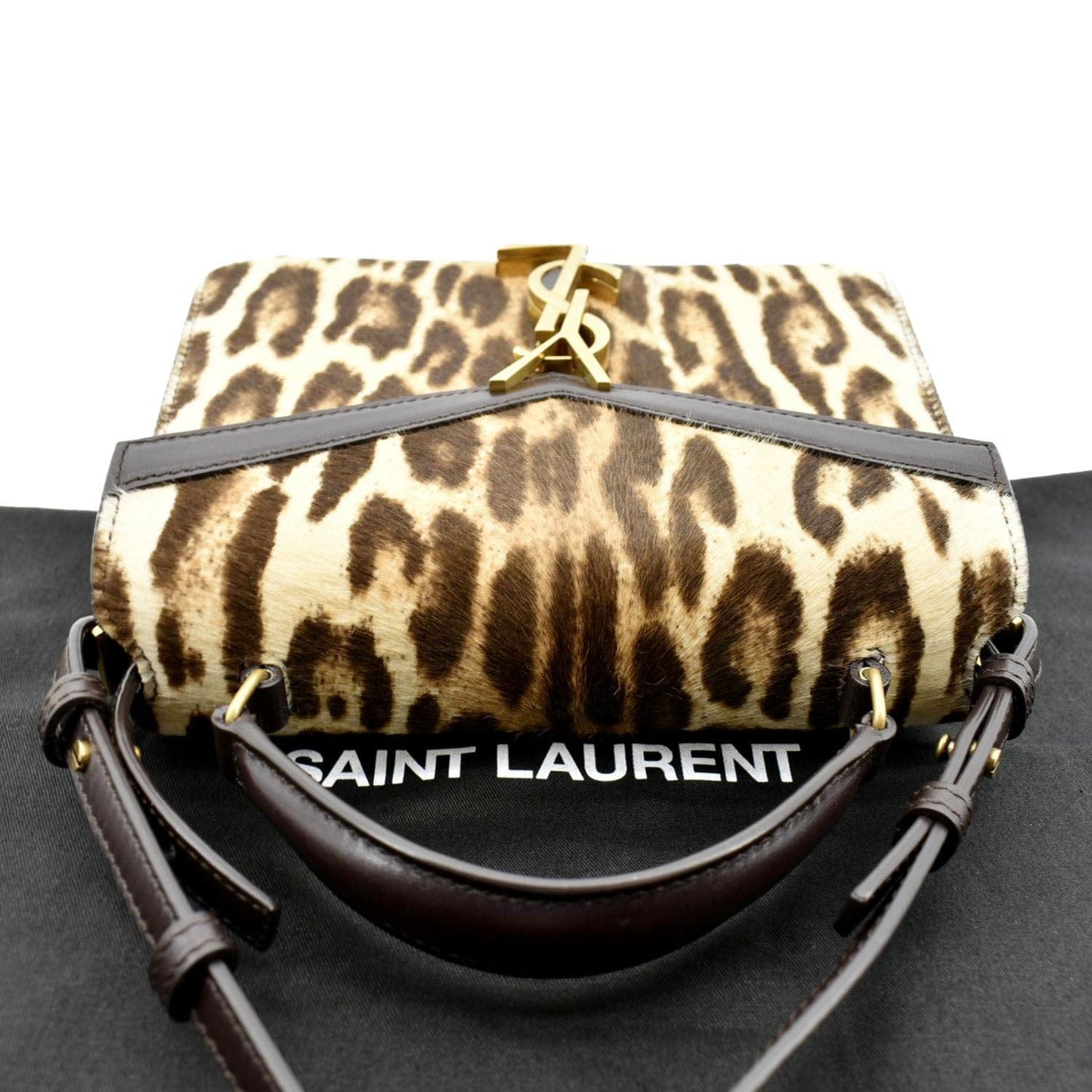 Saint Laurent Cassandra Canvas Red Shoulder Bag