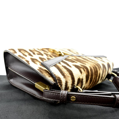 Saint Laurent Cassandra Canvas Red Shoulder Bag