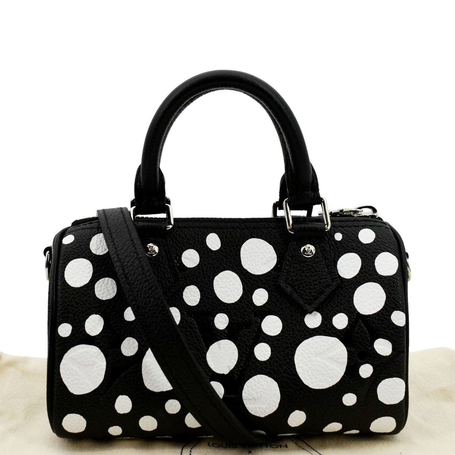 Louis Vuitton LV x YK Nano Monogram Empreinte Leather Shoulder bag Black/Bicolor