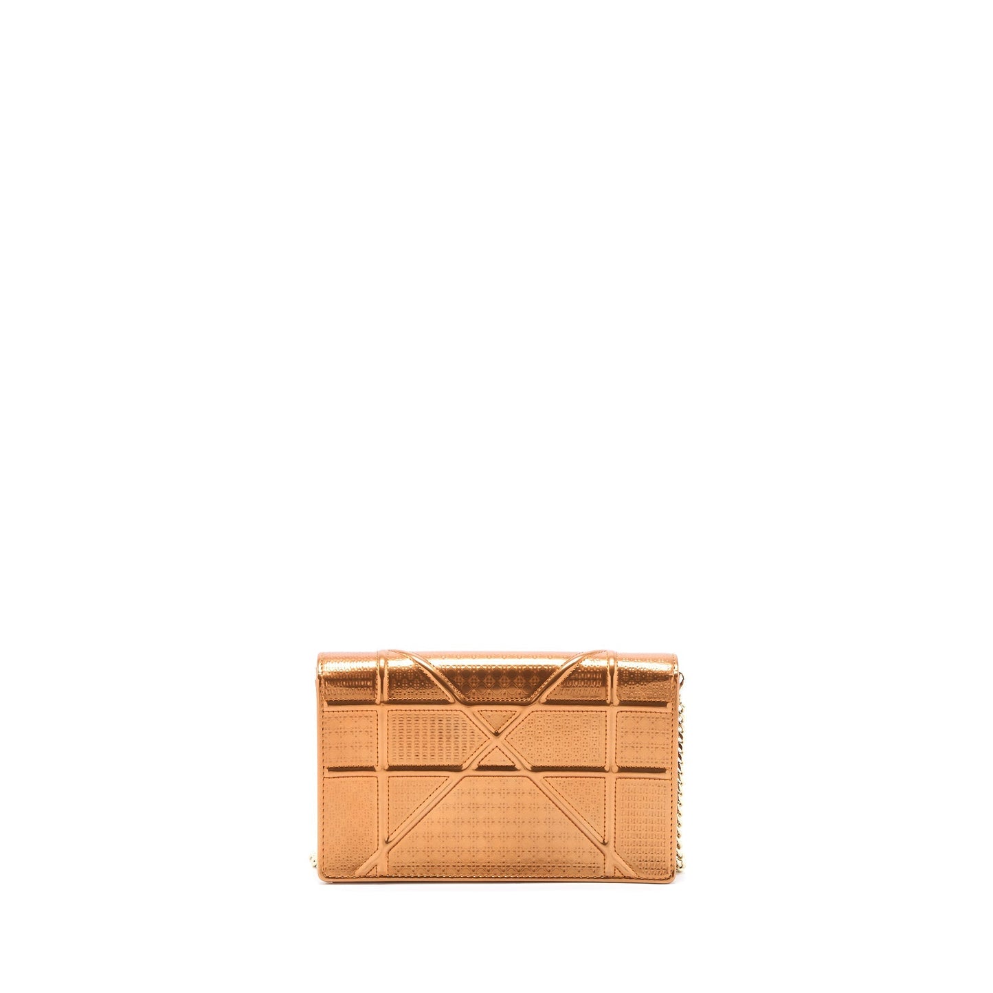Dior Diorama Wallet on Chain Patent Metallic