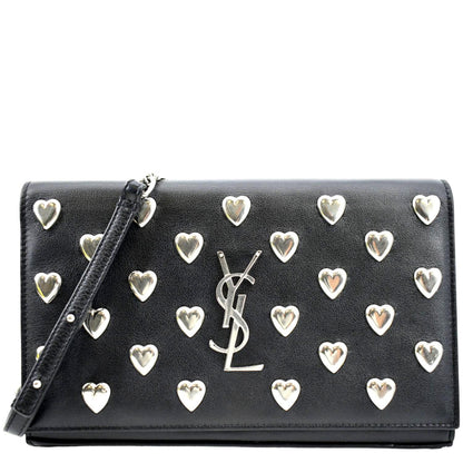 Saint Laurent Kate Leather Black Shoulder Bag Style 11