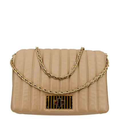 Fendi Luxury Leather Beige Crossbody