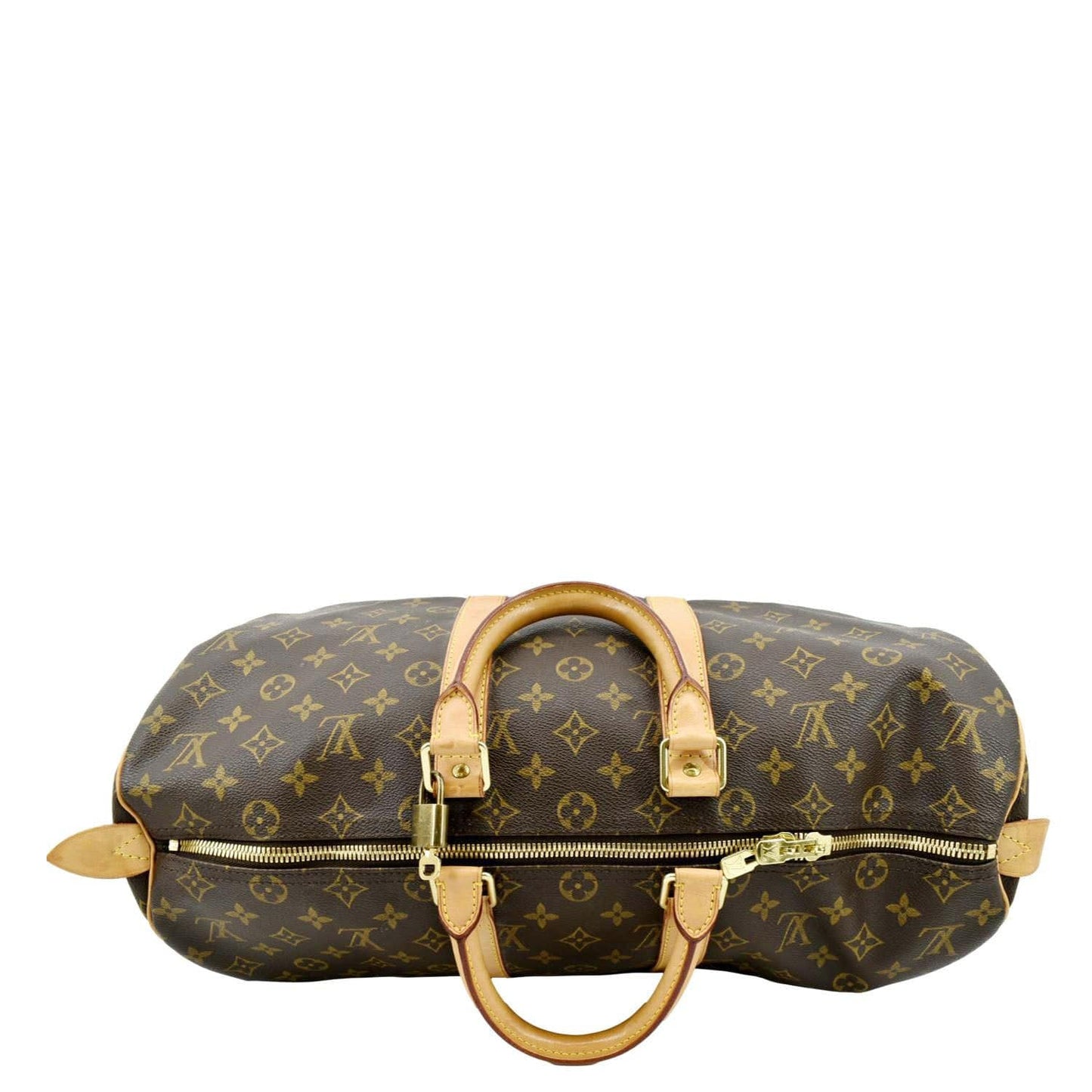 LOUIS VUITTON Keepall 45 Monogram Canvas Travel Bag Brown