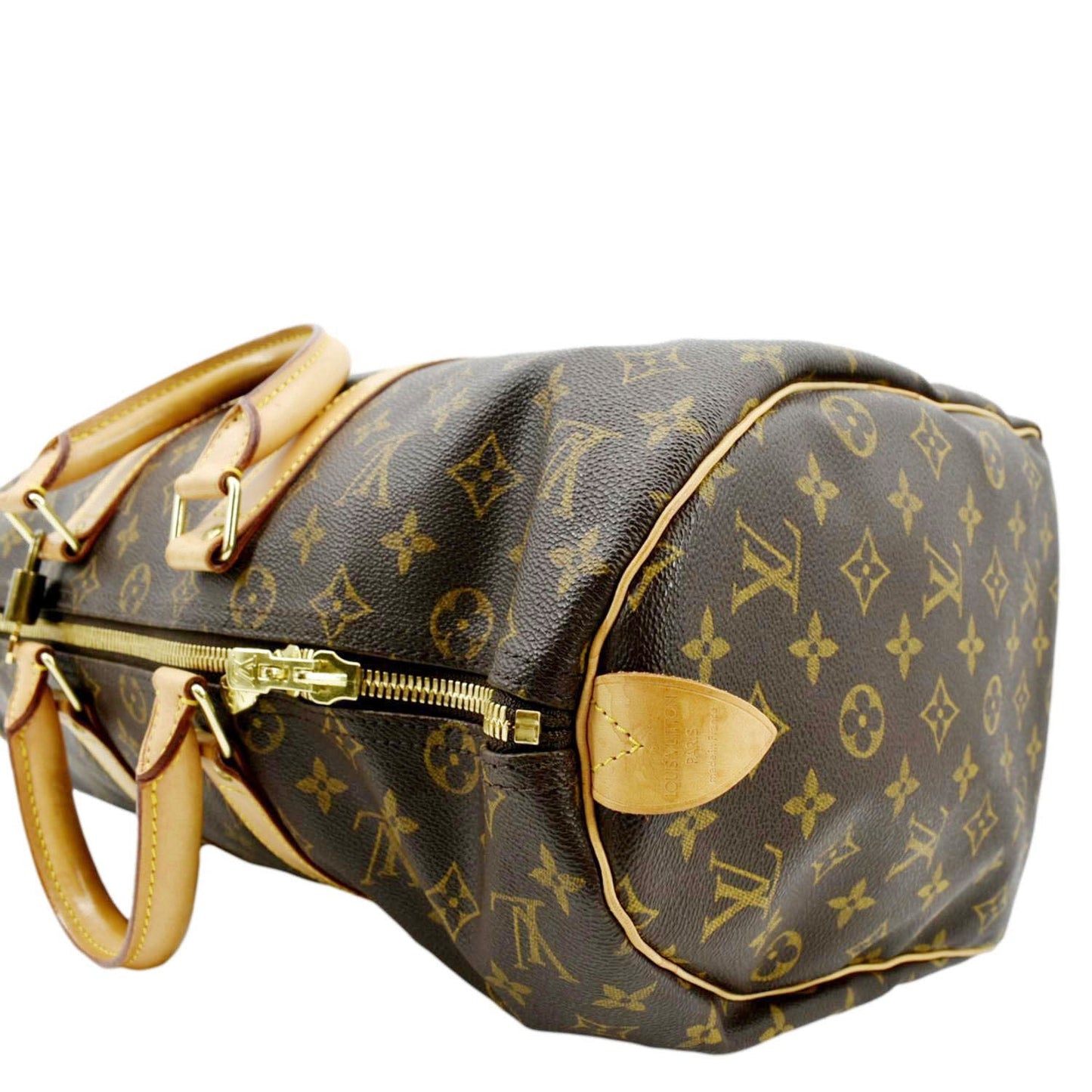 LOUIS VUITTON Keepall 45 Monogram Canvas Travel Bag Brown