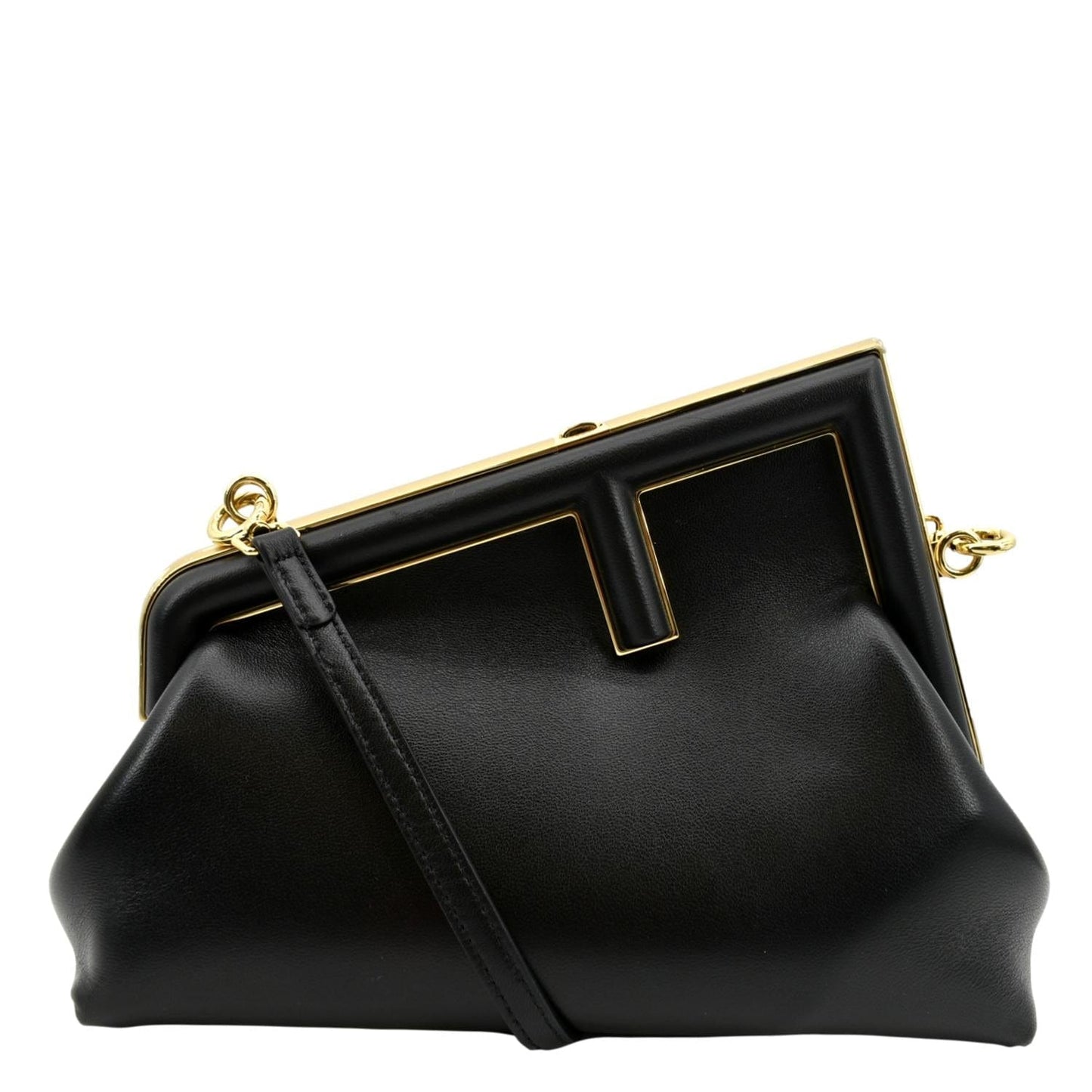 Fendi Fendi First Leather Black Shoulder Bag