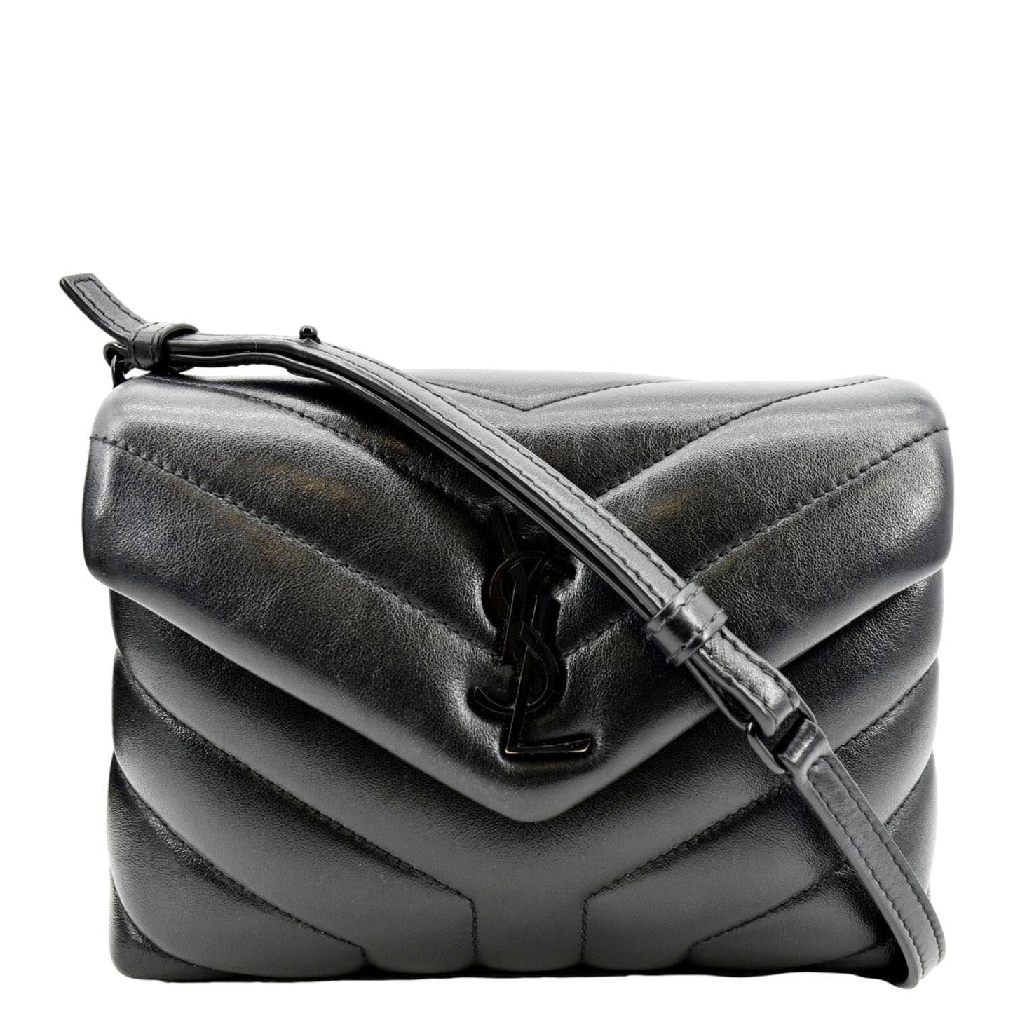 Saint Laurent Loulou Leather Black Crossbody Style 7